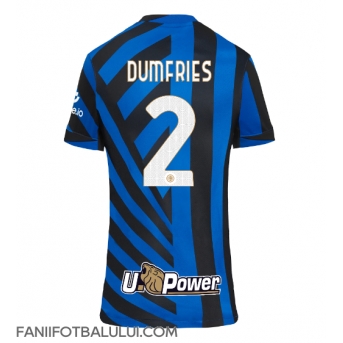 Inter Milan Denzel Dumfries #2 Tricou Fotbal Replică 2024-25 Femei Acasa